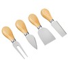 YXChome 4 Cheese Knives Set - Cheese Knife,Cheese Fork,Cheese Slicer,Butter
