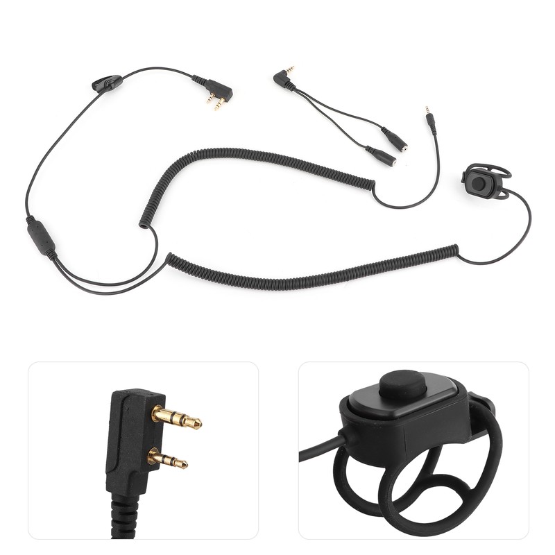 Walkie Talkie Connecting Wire Helmet Bluetooth K Wire Riding Accessory