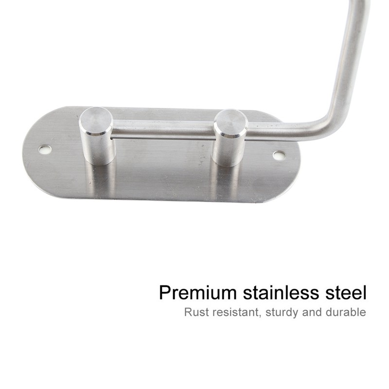 Adhesive 304 Stainless Steel Tissue Storage Rack Home Kitchen Roll