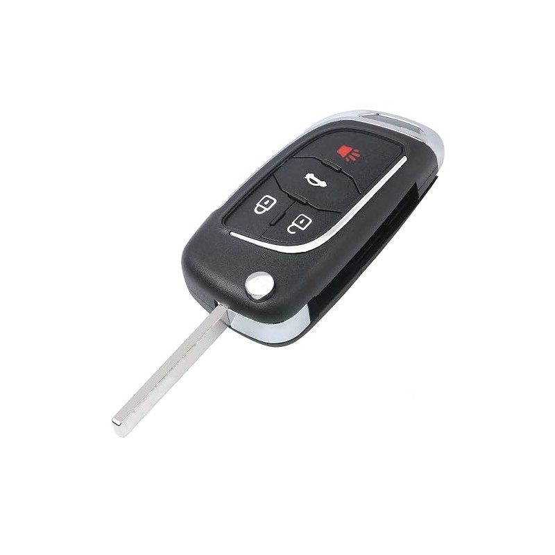 Keyecu Modified 4 Button Flip Remote Key Shell Case for