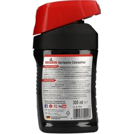 NIGRIN Hartwachs-Colorpolitur, reinigt, glättet und konserviert Lacke, verleiht Farbkraft, schwarz, 300 ml