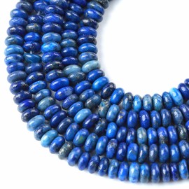 2x4MM 150PCS Lapis Lazuli Tube Rondelle Abacus Disk Spacer Loose Beads for Jewelry Making