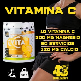 Vitamina C 300g Sabor Piña + Creatina En Gomitas Sabor Mango