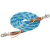 Weaver Leather Poly Roper Rein, 3/8" x 8', Mint/Lavender/French Blue