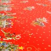 ANRO Oilcloth Tablecloth Oilcloth Tablecloth Christmas Santa Claus Red Stars