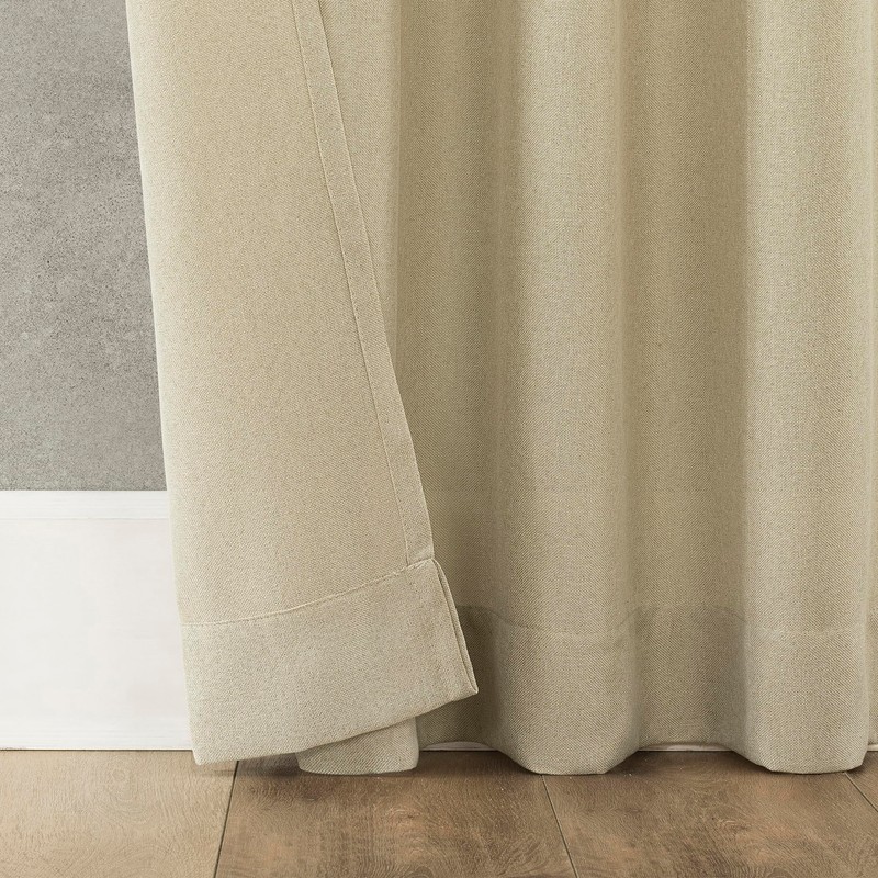 No. 918 Reman 2-Pack Twist Tab Linen Texture Semi-Sheer Tab