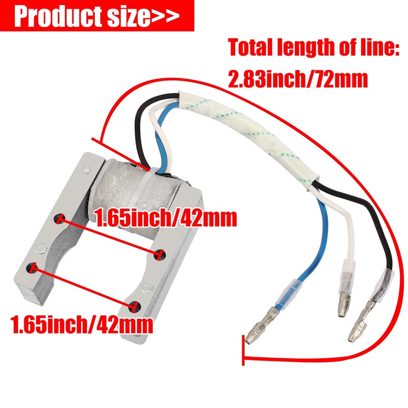 YOFMOO CDI Ignition Coil Magneto Stator Coil for 49cc 50cc