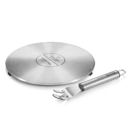 Tescoma Grandchef Induction Adaptor Plate Stainless Steel with 21 cm Diameter, Induction Adapter for Cooking with Normal Pots and Pans on Induction Hobs