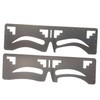 TOVINANNA 2pcs Eyebrow Ruler Template for Precise Shaping and Measuring