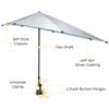 G4Free UPF 50+ Adjustable Beach Umbrella XL with Universal Clamp