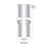 Outwater 6" (Nominal) Diameter x 6" Height 304 Stainless Steel