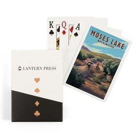 Moses Lake, Washington, Painterly, Quail (52 Playing Cards, Poker Size Card Deck with Jokers)
