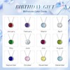 LANBEIDE March Birthstone Necklace for Women, 925 Sterling Silver Round