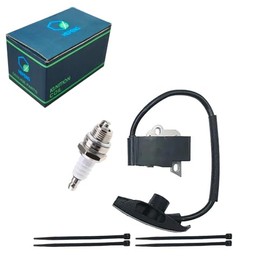 HEPENG 4244-400-1307 Ignition Coil WITH SPARK PLUG AND RIBBONS for Stihl Backpack Blower BR350,BR430,SR430,SR440,SR450