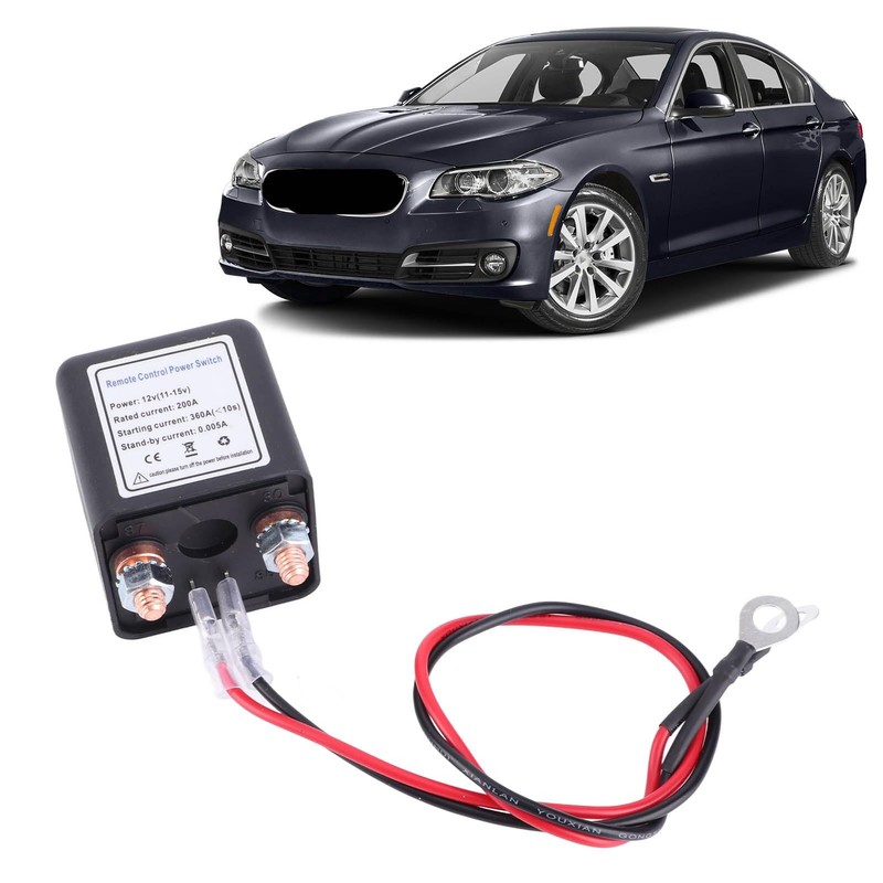Diydeg Remote Battery Disconnect Switch, DC12V 120A/200A Anti Theft Upgrade