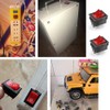 HOMEJOY 4pcs ON-OFF/ON-OFF Rocker Switch Illuminated On/Off Rocker Switch with