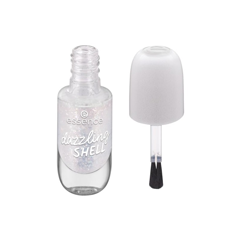 essence gel nail colour 18 dazzling shell, long-lasting nail polish,