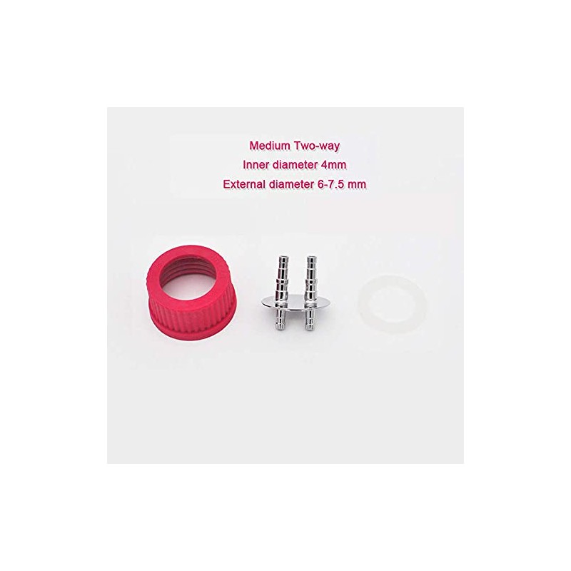 INTLLAB 316 Stainless Steel Medium 2-Port Vent Assembly, for GL45