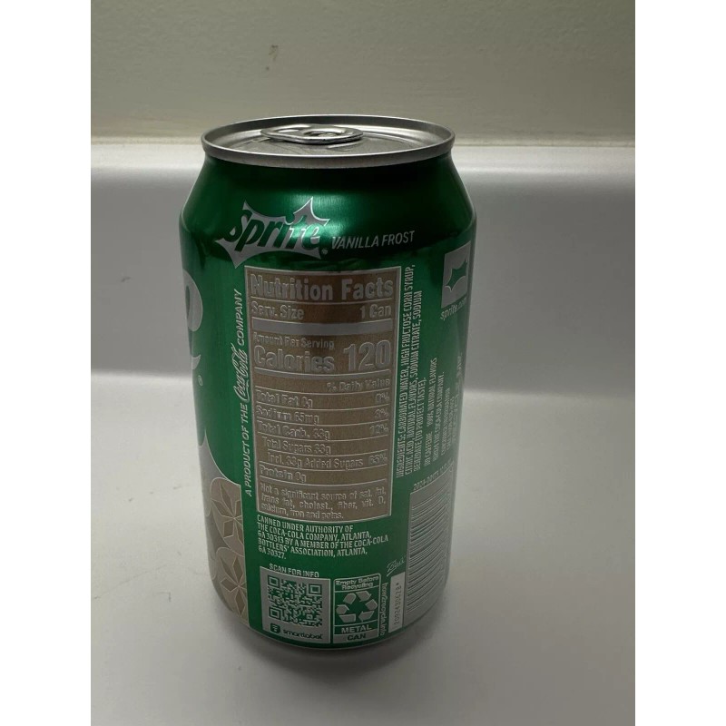 Sprite Limited Edition Vanilla Frost Sprite 12oz Can