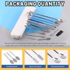 Glarks 14Pcs Capsule Filling Micro Lab Spoon Kits Sampling Spoon