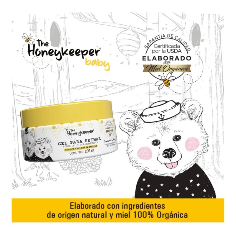 Gel Capilar Manzanilla y Miel 200ml The Honeykeeper