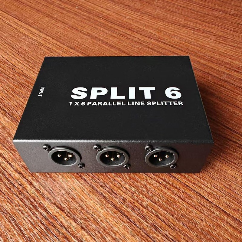 Snblzhef XLR 1 in 6 Out Signal Splitter Mixer Signal