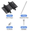 uxcell Spring Hinges, 4Pcs 3" - Double Action Self-Closing Door