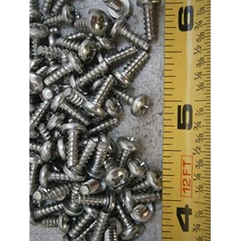 New Pack of Tapping Screws #6 x 3/8" Long Phillips Pan Head Type B Stainless Lot of 25 5047A Multi-Purpose Comprehensive Hardware Fastener Assortment Kit WnyNEH01090