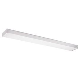 Sea Gull Lighting 59132LE-15 Drop Lens Fluorescent Two-Light Ceiling Flush Mount Hanging Modern Light Fixture, White Finish