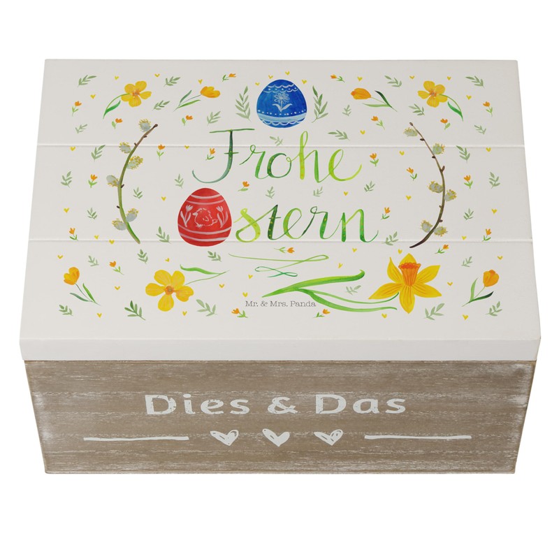 Mr. & Mrs. Panda 22 x 15 cm Wooden Box