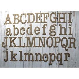 3" Typewriter Lowercase, Uppercase, Numbers chipboard alphabet die cuts