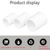 Ctyjia 2 pieces connector PVC connection sleeve, straight, pipe fitting