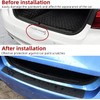 2 Pack Vehicle Rear Bumper Protector Guard Anti-Scratch Carbon Fiber
