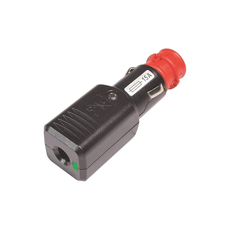 ProCar Universal Plug NG 15A LED with Strain Relief with