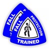 Unbranded/Generic 2x Fall Protection Trained Hard Hat Stickers | Safety Harness Helmet Decals