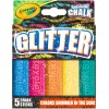 Crayola *4-Boxes* Crayola Glitter Washable Sidewalk Chalks 5 Shimmering Colors