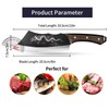 Plys Meat Cleaver Knife 8", Dragon Butcher Knife, High Carbon
