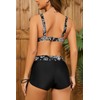 SHEKINI Women's 3-Piece Rash Guard Long Sleeve Swimsuits with Drawstring