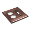 Monarch Pure Copper Hammered Single Switch / Duplex Wall Plate