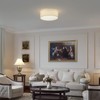 Galtlap 18'' Flush Mount Ceiling Light Modern Farmhouse Drum Ceiling