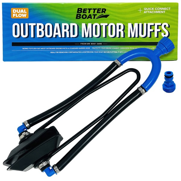 Boat Motor Muffs, Outboard & Inboard I/O Engine Flush Kit,