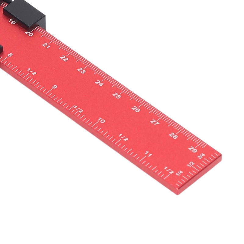 300mm Woodworking Scribing Ruler Aluminum Alloy Woodworking Pocket Slide Stop