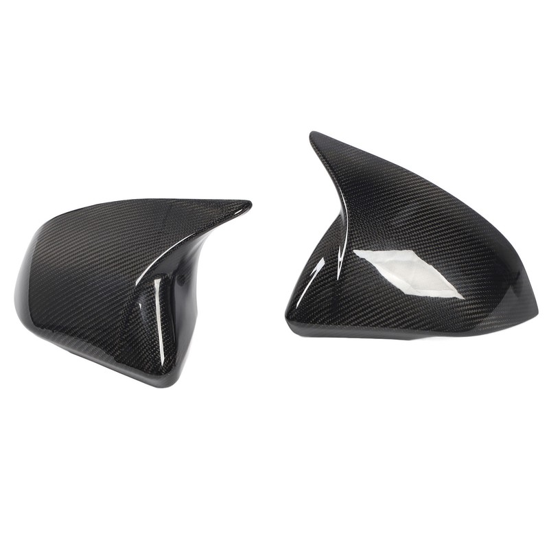 1 Pair Side Mirror Cap Cover Standard Carbon Fiber Glossy
