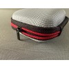 KZ IEM/Earphone Protective Carrying Case, Red and Silver