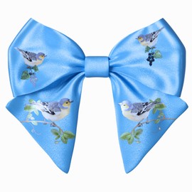 Blue Hair Bow Clip for Teens Woman Girl
