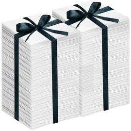 40 Pcs 20" x 20" Cotton Fabric DIY Making Supplies Quilting Patchwork Fabric Cotton Printed Craft Fabric Fat Quarter Bundles DIY for Quilting Patchwork Cushions(White)