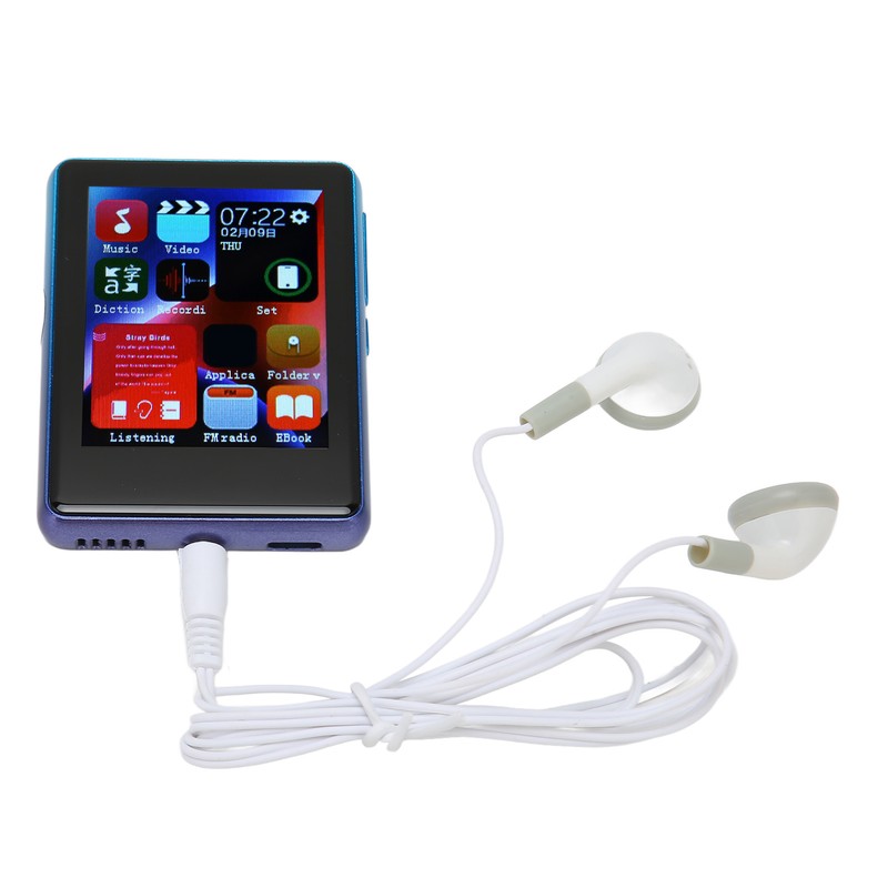 MP3 Player Bluetooth 5.0 Support FM Radio 2.4inch Full Touch