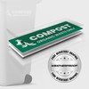 Compost Sticker - Organic Waste Only Bin Label - 3-5
