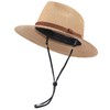 DRESHOW Straw Sun Hat for Women and Men Roll Up