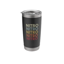 Nitro West Virginia Nitro WV Retro Vintage Text Stainless Steel Insulated Tumbler